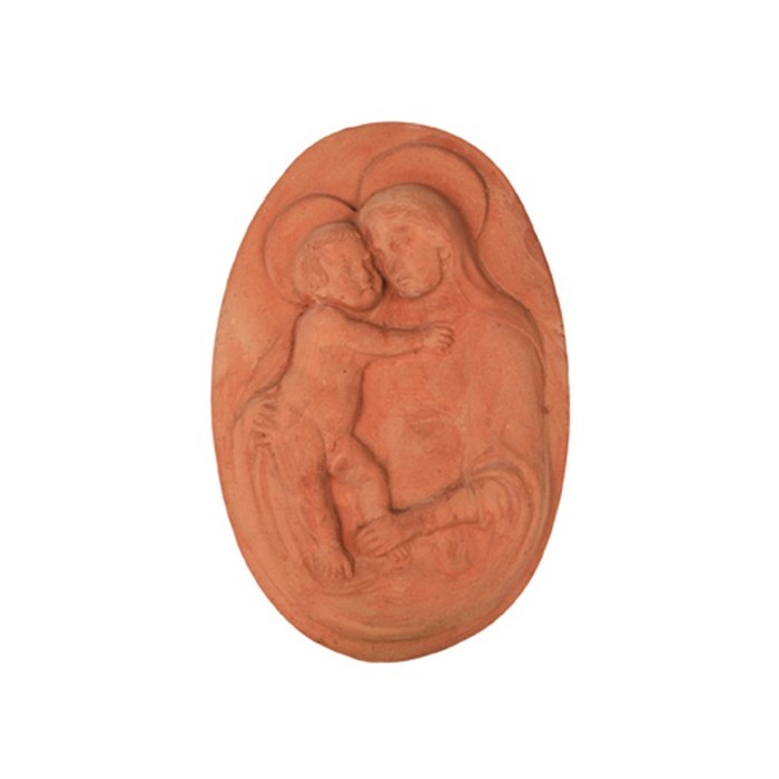 Oval Madonna in Terracotta